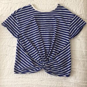 Blue + White Striped Shirt